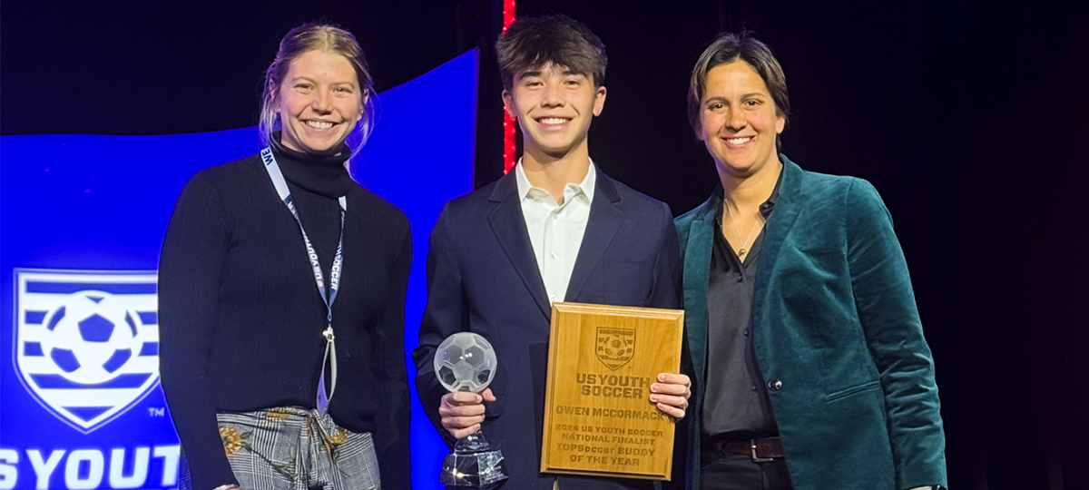 Manhasset’s Owen McCormack Honored As US Youth Soccer National TOPSoccer Buddy Of The Year